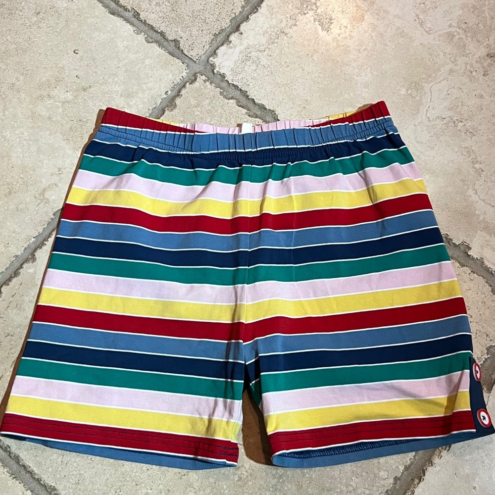 Finding Foxtale‎ Girls 12 Rainbow Stripe Shorts Elastic Waist Button Detail